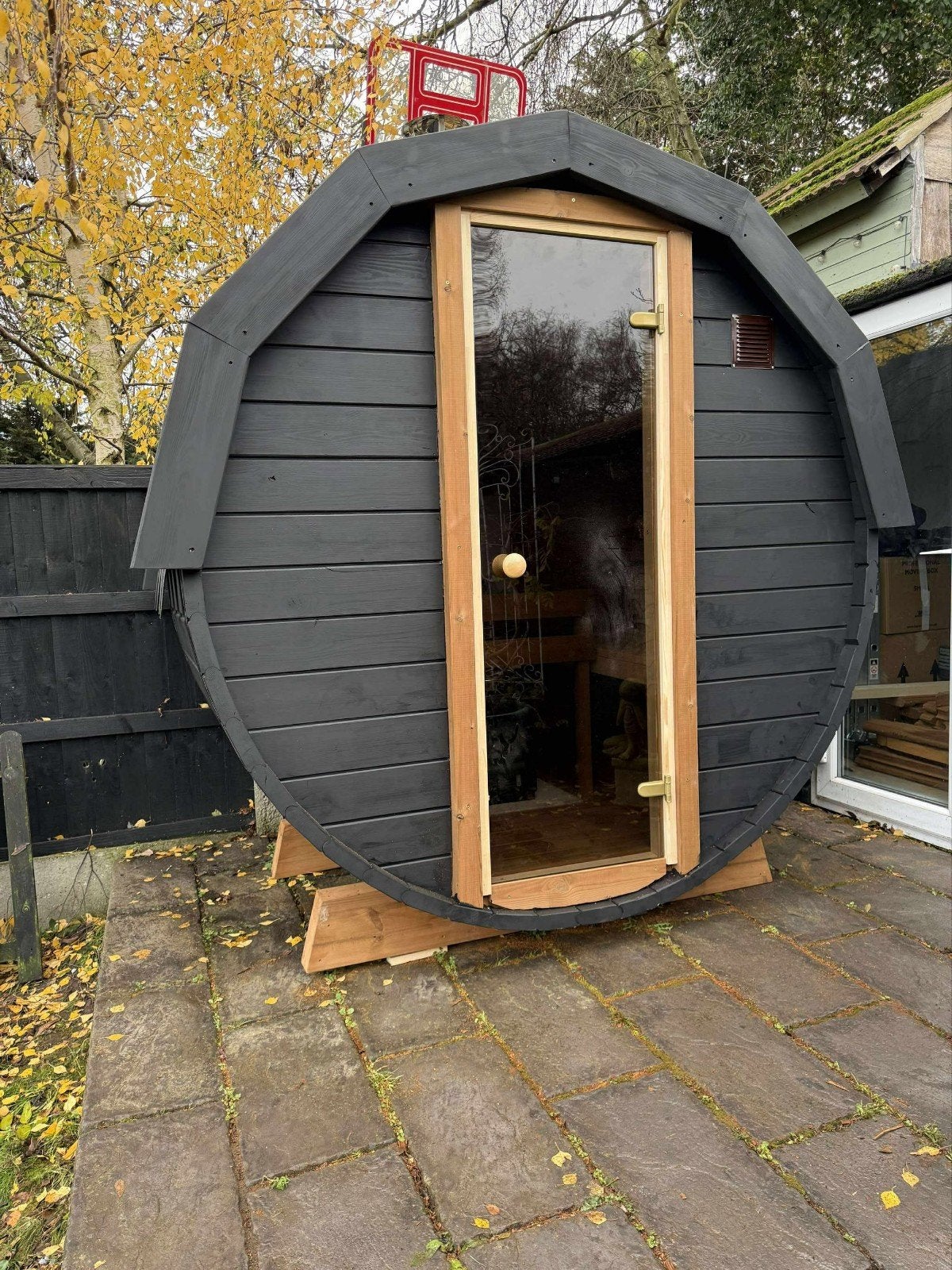 Sauna en tonneau de 1,5 m - Livraison et installation gratui, Enlèvement ou Envoi