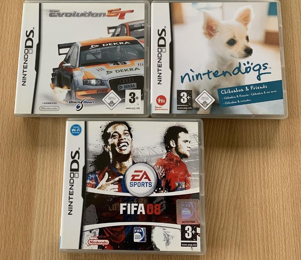 games NintendoDS:  Evolution GT, Nintendogs, Fifa, Games en Spelcomputers, Verzenden, Gebruikt, Avontuur en Actie