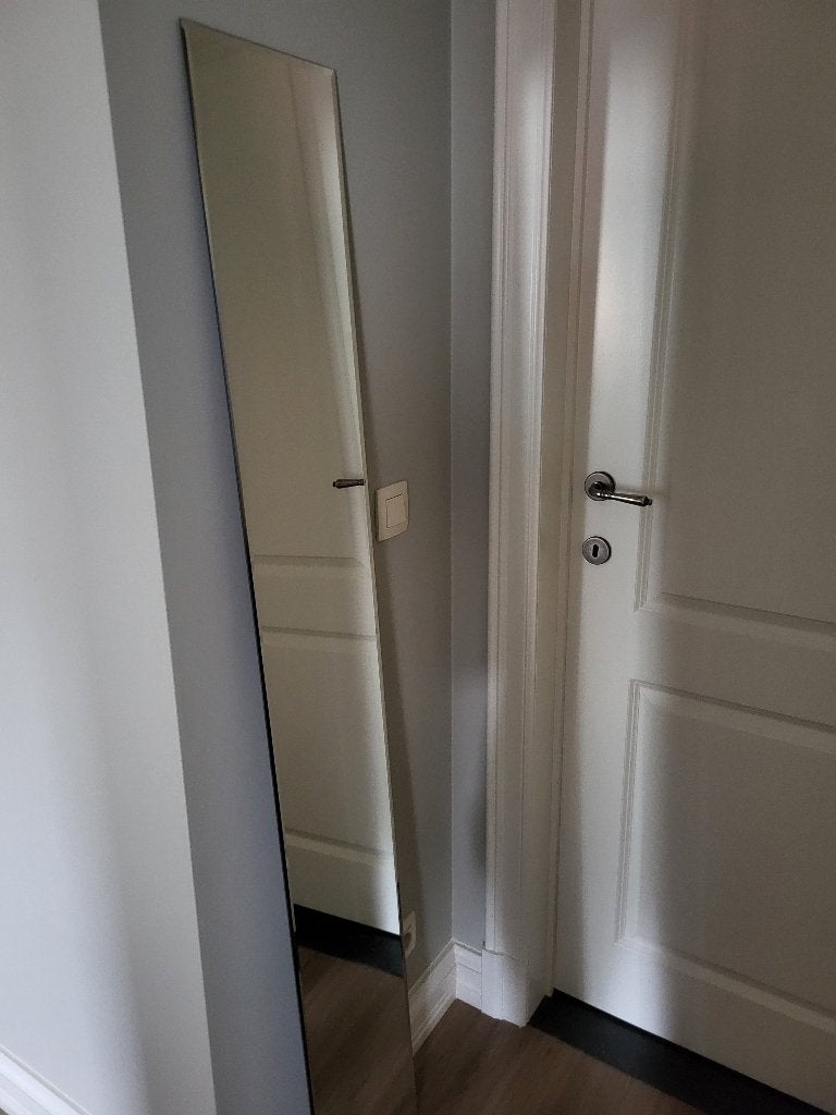 Rechthoekige smalle spiegel, Ophalen, Minder dan 50 cm, Gebruikt, 150 tot 200 cm