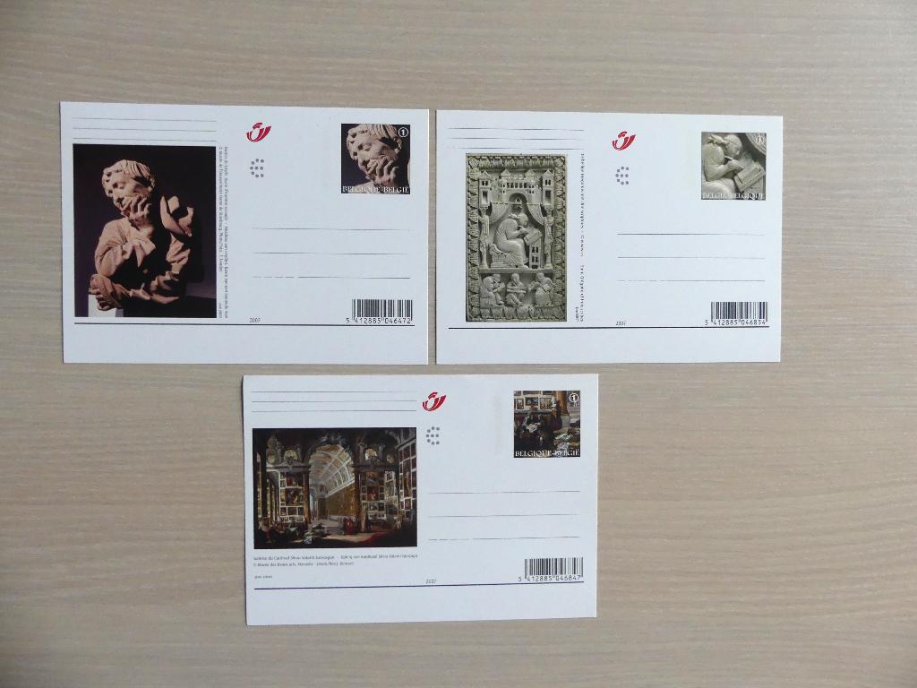 2007 - BK170/172 : 3 Geïllustreerde briefkaarten EUROPALIA, Ophalen of Verzenden, Postfris