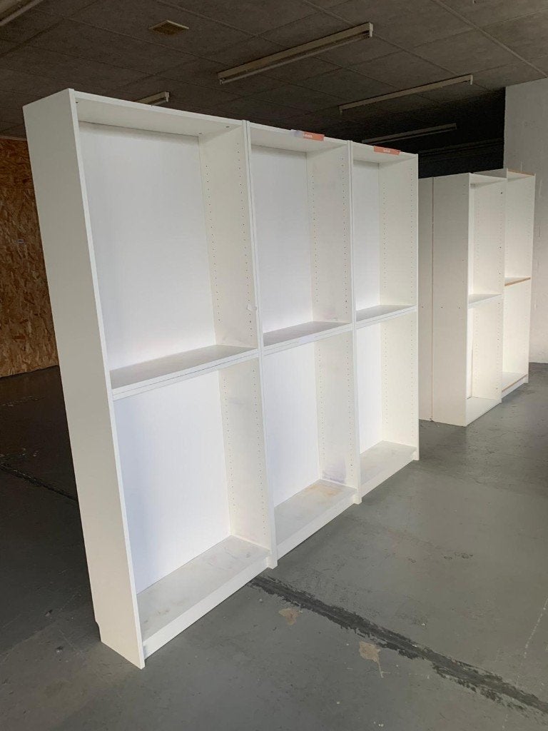Etagère Ikea Billy 202X80x28 cm blanc, occasion (4 pièces), Enlèvement, Utilisé