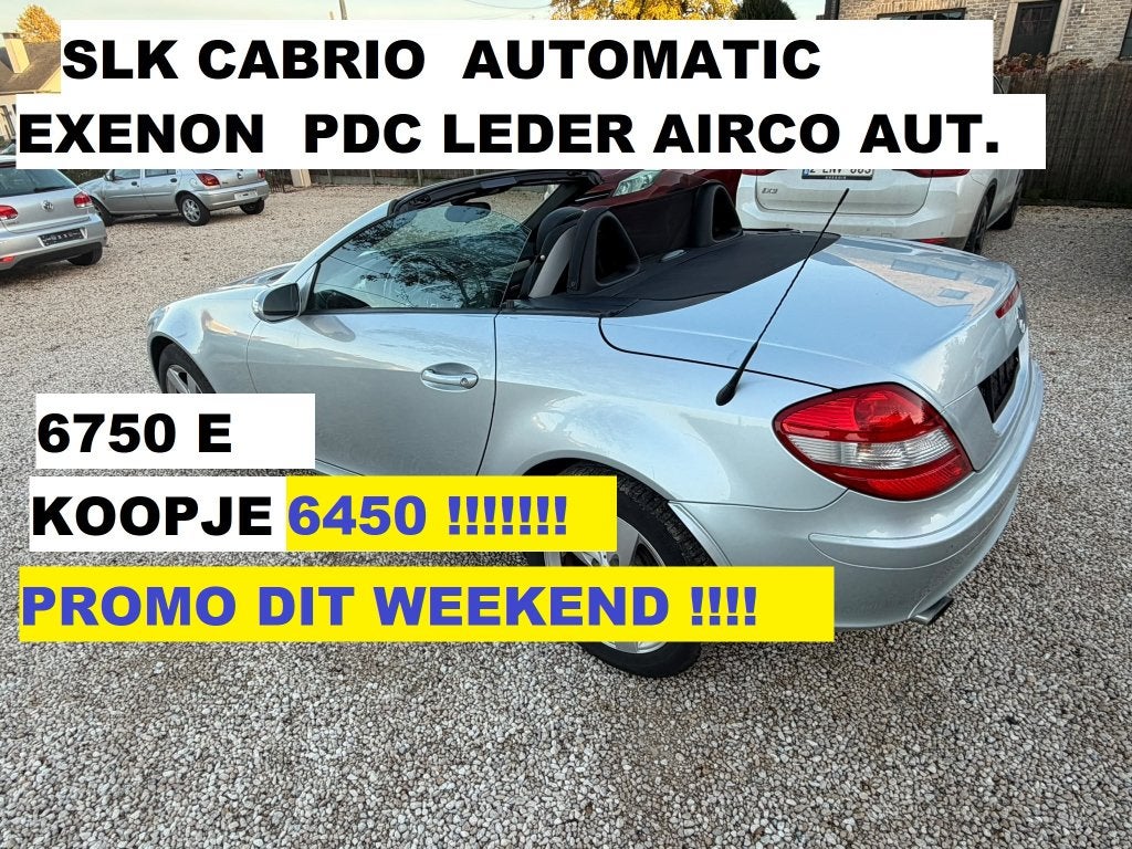 MERCEDES SLK  200  CABRIO  ( AUTOMATIC), Cuir, Achat, SLK, Particulier