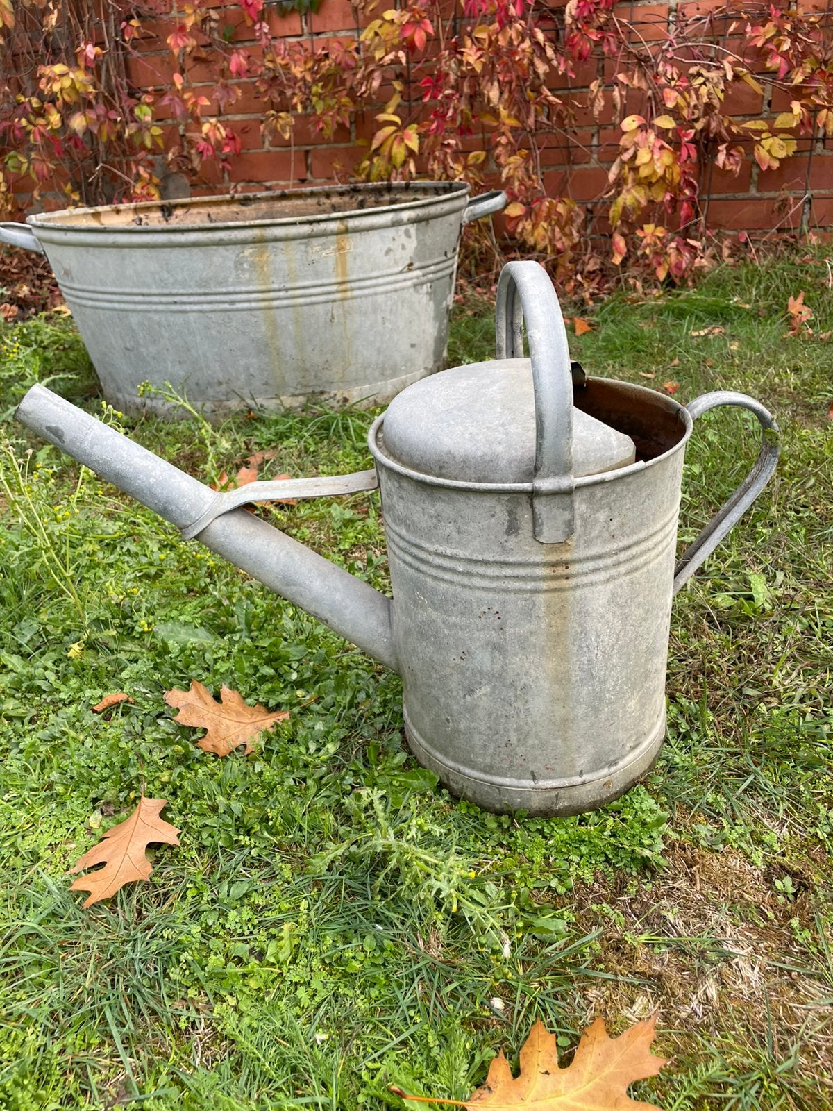 Arrosoir en zinc, Jardin & Terrasse, Enlèvement, Utilisé