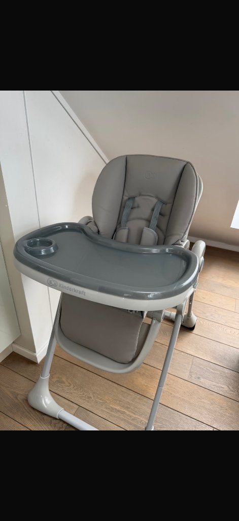 Chaise haute bébé kinderkraft, Ophalen, Zo goed als nieuw, Meegroeistoel, Afneembaar eetblad