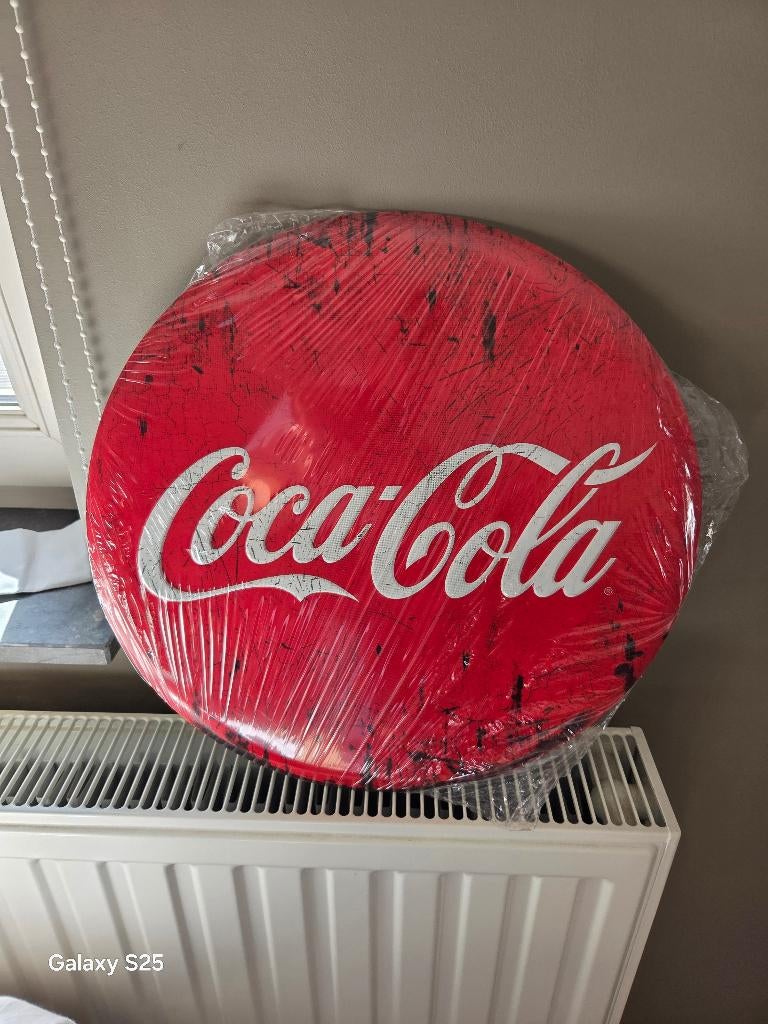 Coca cola iizer plaat, Verzamelen, Ophalen, Nieuw, Reclamebord