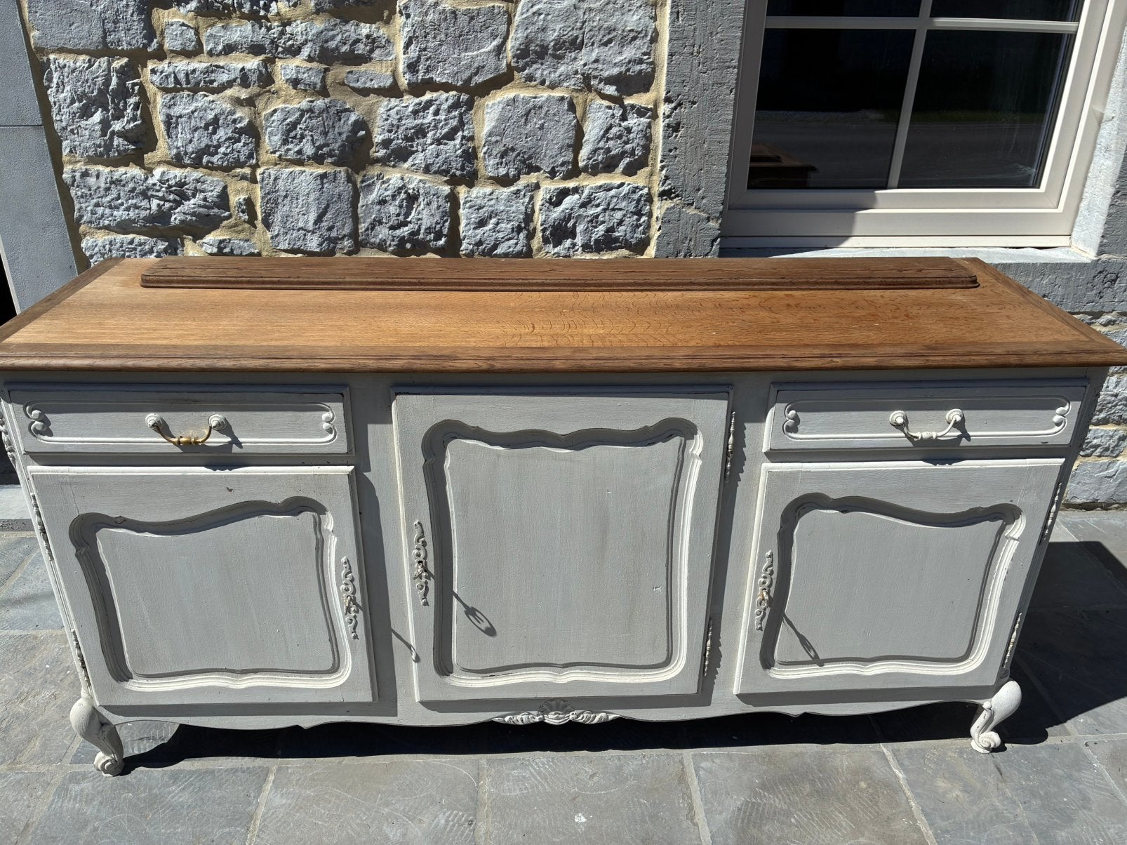 Dressoir ancien, Maison & Meubles, Avec tiroir(s), Louie 16, 150 à 200 cm, Enlèvement