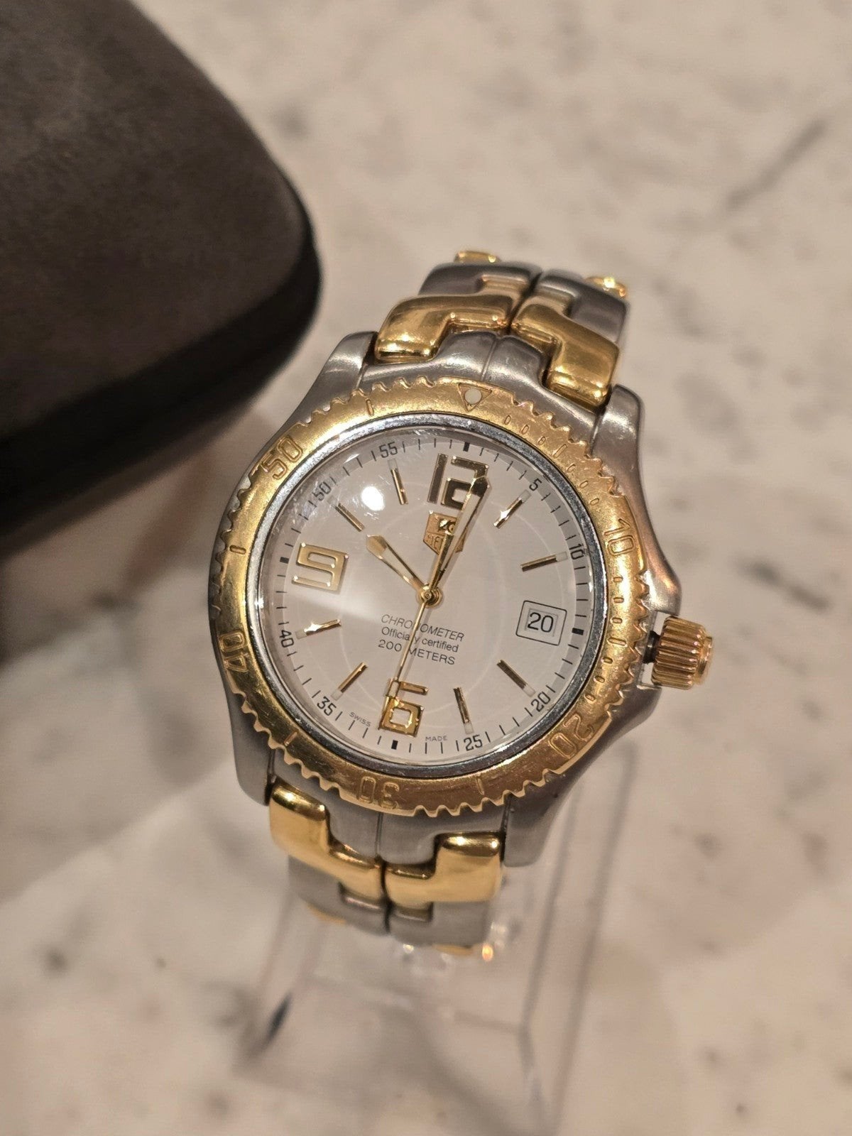 Tag Heuer en or 18 carats, Montre-bracelet, Enlèvement ou Envoi, Comme neuf, Or