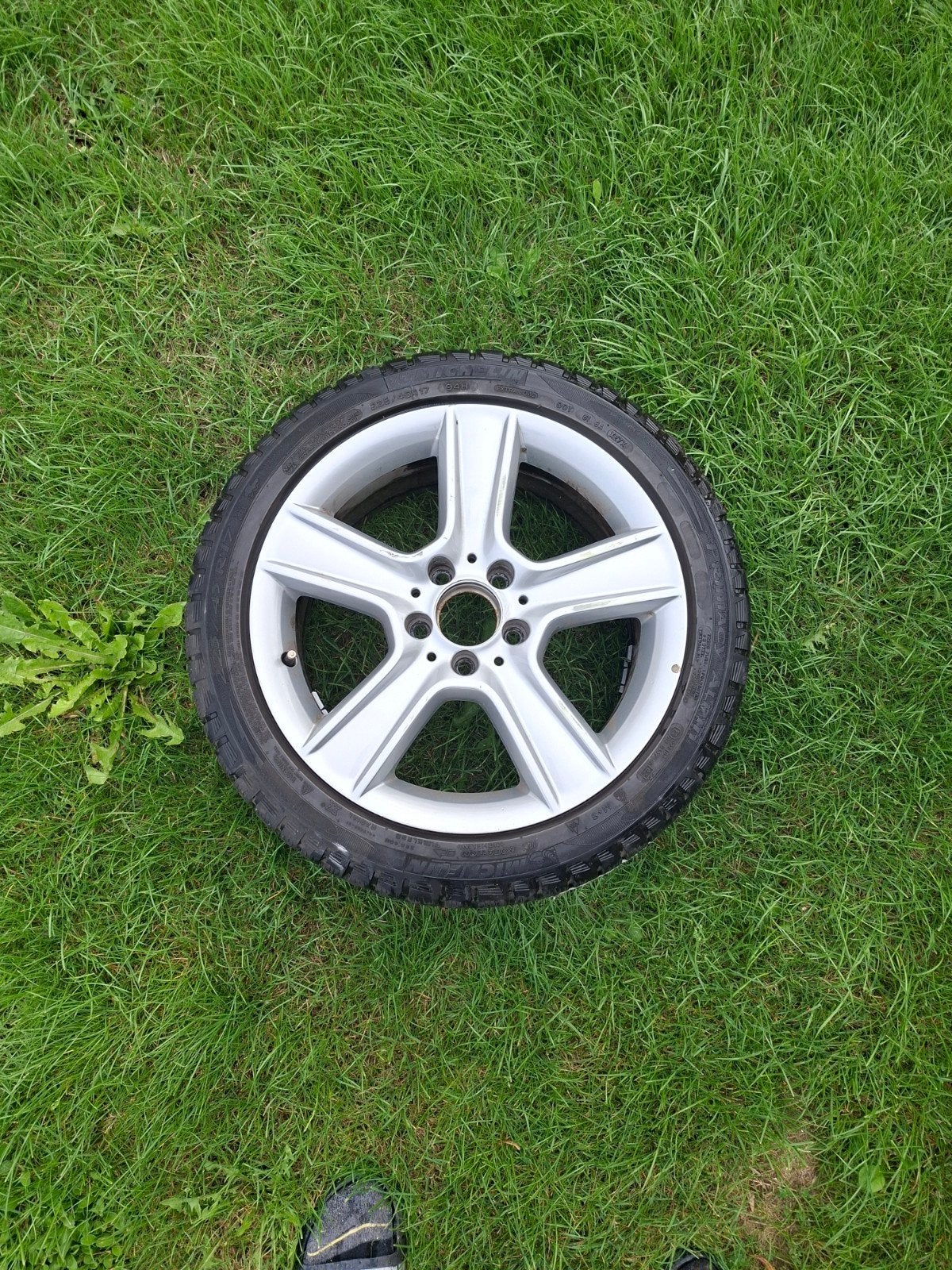 mercedes winterset A,B,CLA,C 17inch, Ophalen, Gebruikt, Banden en Velgen, 17 inch