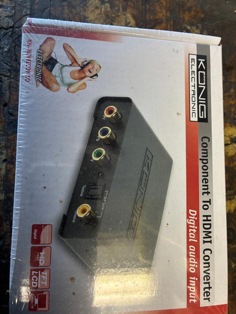 Component naar hdmi convertor, Enlèvement ou Envoi, Neuf, Moins de 2 mètres, Câble HDMI