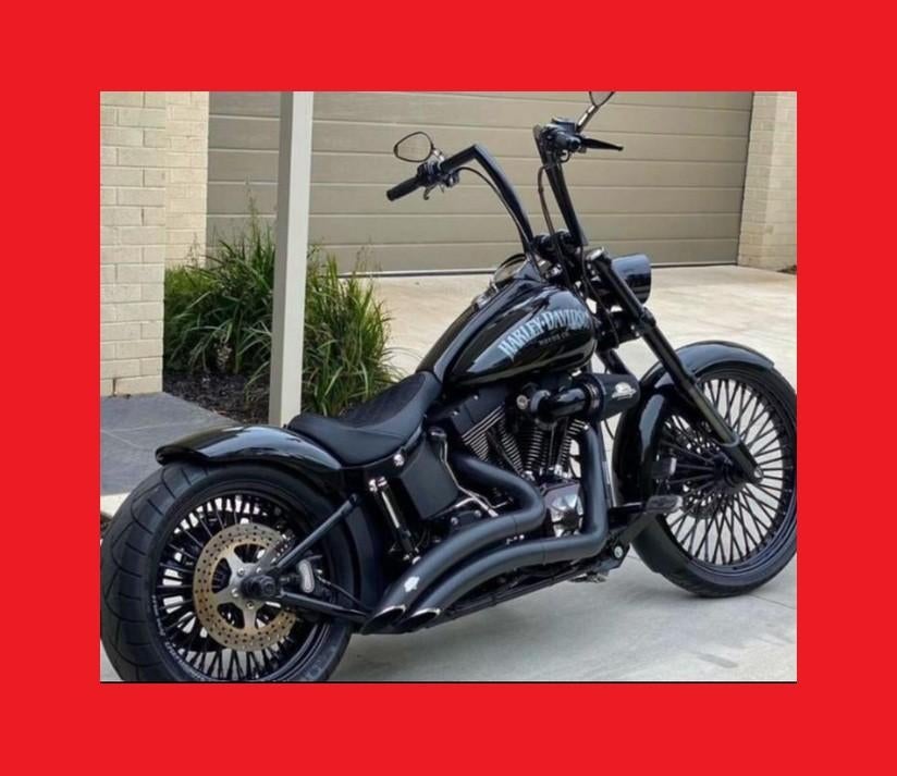 vance hines zwarte Big RADIUS 2 into 2 uitlaat softail dyna, Motos, Pièces | Harley-Davidson, Utilisé, Enlèvement ou Envoi
