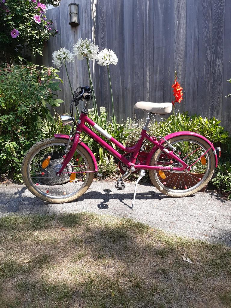 Leuke meisjesfiets, Fietsen en Brommers, Ophalen, Versnellingen, Zo goed als nieuw, 20 inch