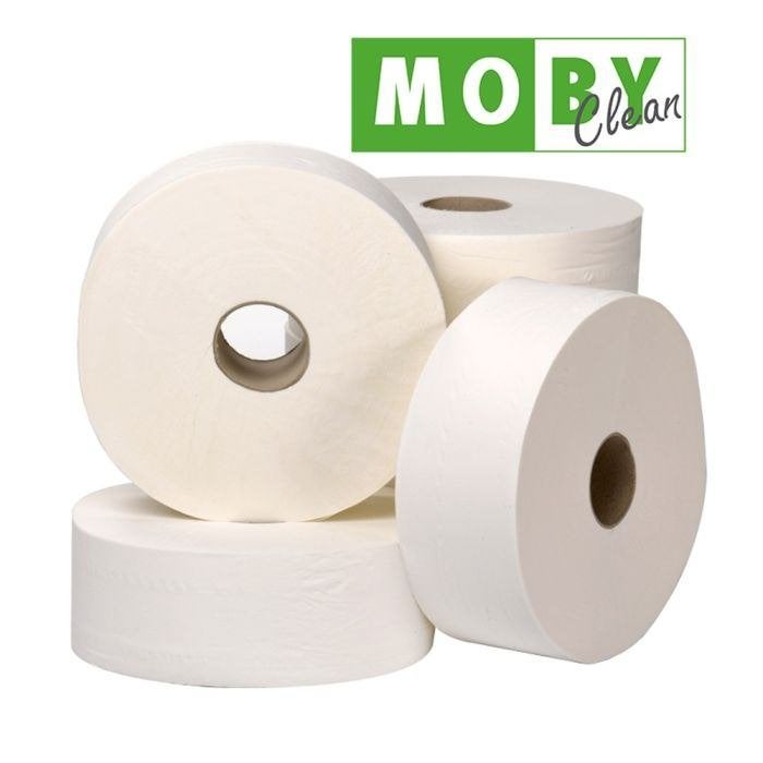 Moby Clean Toiletpapier Cellulose 380 m x 9,5 cm – TOIL-CEL2, Enlèvement