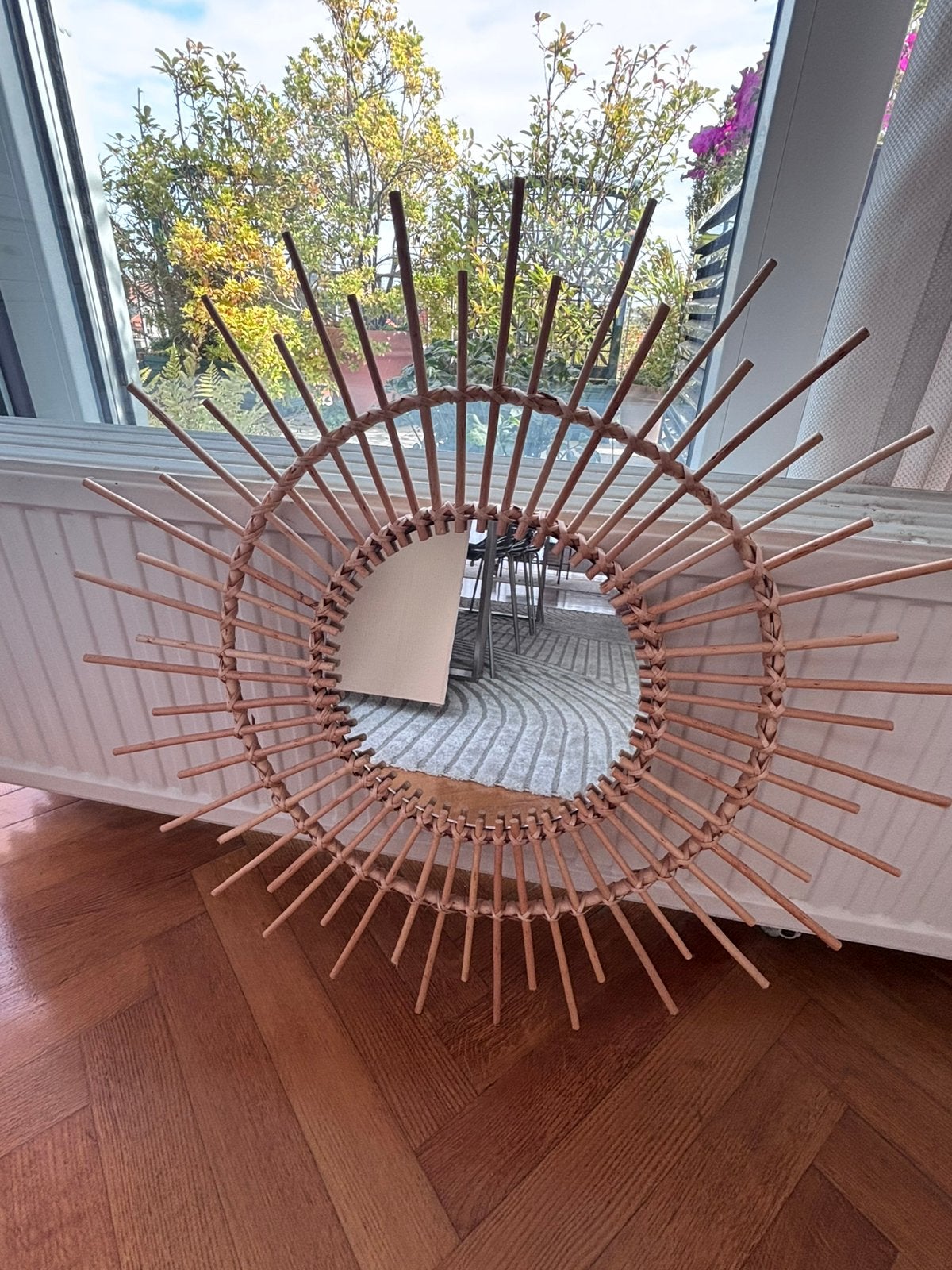 Miroir soleil, Enlèvement, Comme neuf, Rond, Moins de 100 cm