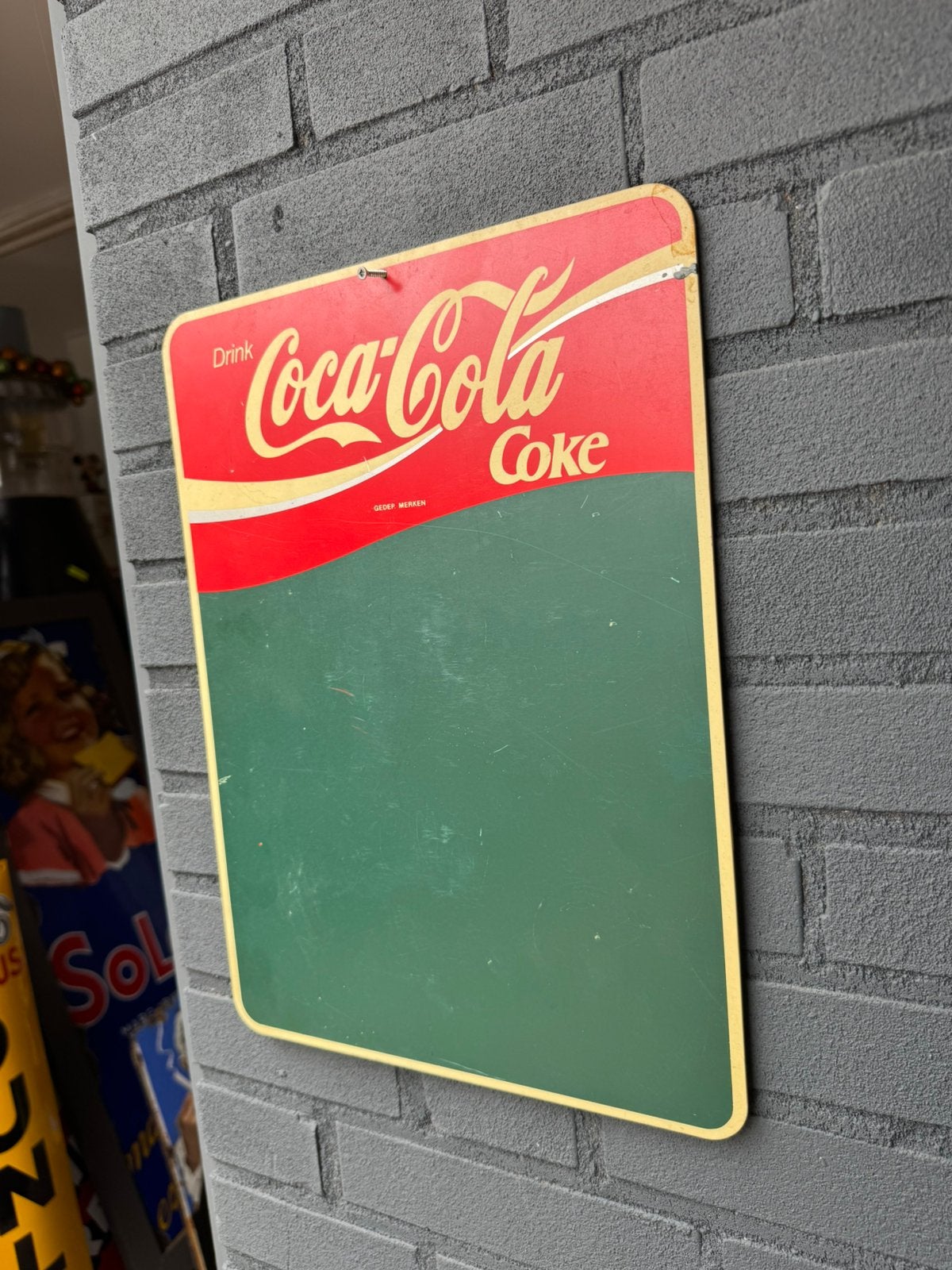 Ancien panneau d'affichage Coca Cola, Enlèvement ou Envoi, Utilisé, Panneau publicitaire
