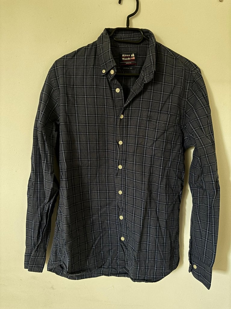 Hemd River Woods, Blauw, Nieuw, River woods, Halswijdte 39/40 (M)