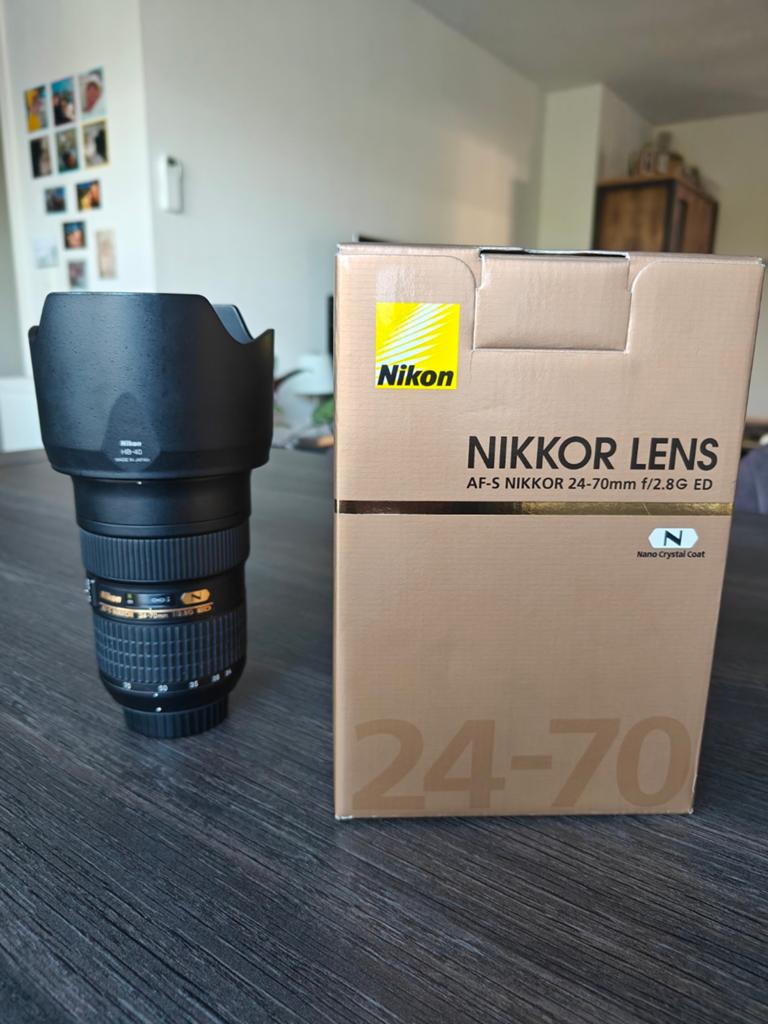NIKKOR Nikon 24-70mm F2.8 in perfecte staat., TV, Hi-fi & Vidéo, Photo | Lentilles & Objectifs, Enlèvement