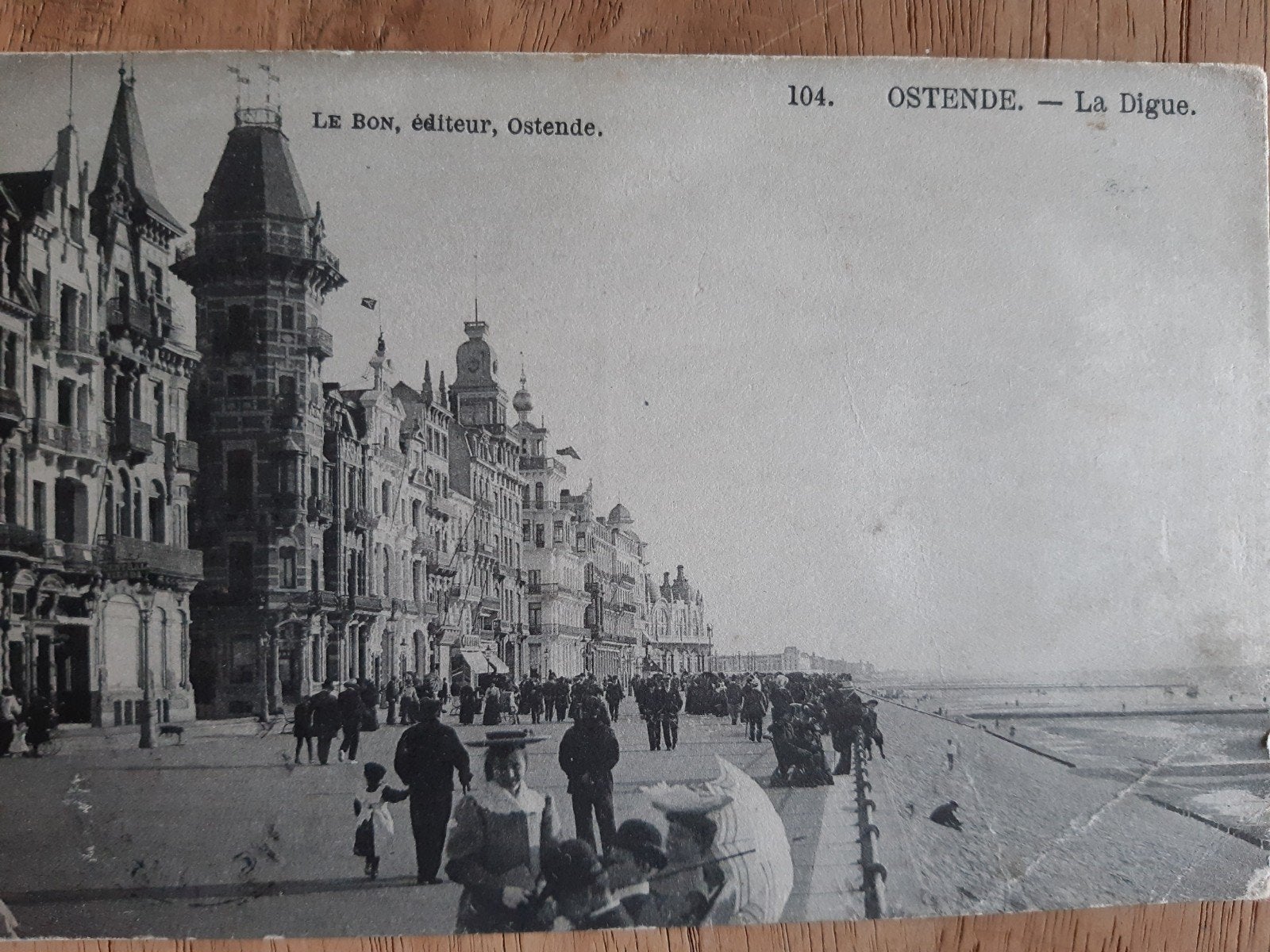 OOSTENDE OSTENDE la digue ZEEDIJK 1905 !, Ophalen of Verzenden