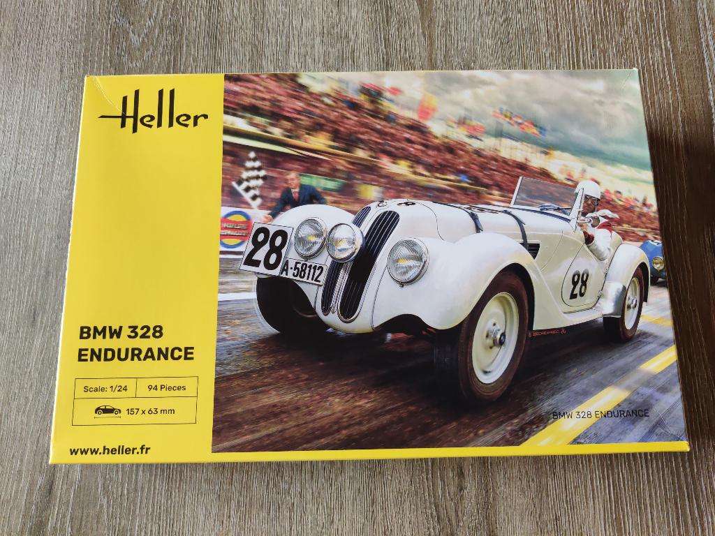 Heller BMW 328 Endurance – 1/24 – Neuf / Jamais commencé, Neuf, Enlèvement ou Envoi, Voiture, Plus grand que 1:32