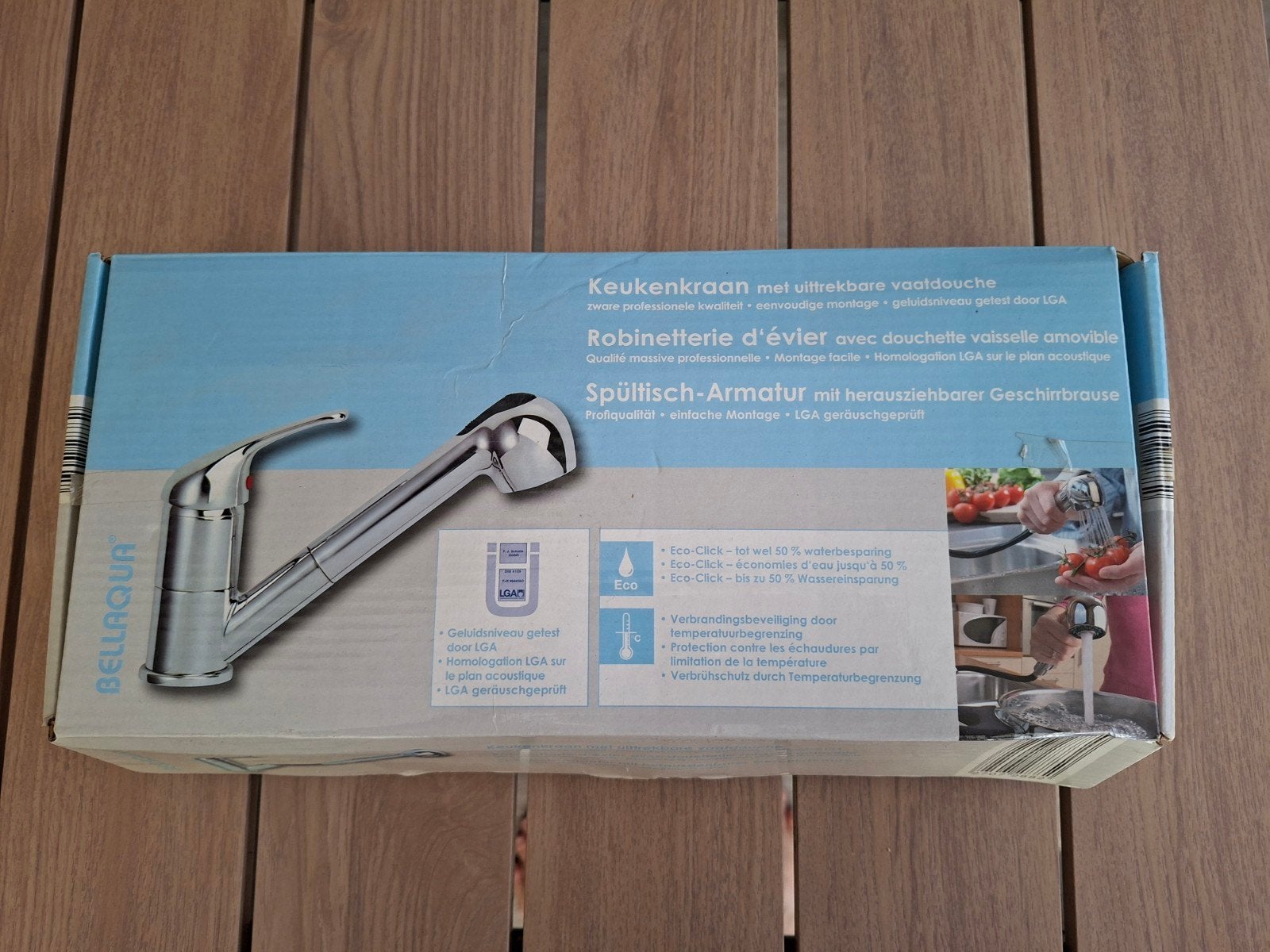 keukenkraan met uittrekbare handdouche, Doe-het-zelf en Bouw, Ophalen, Nieuw, Chroom, Overige typen