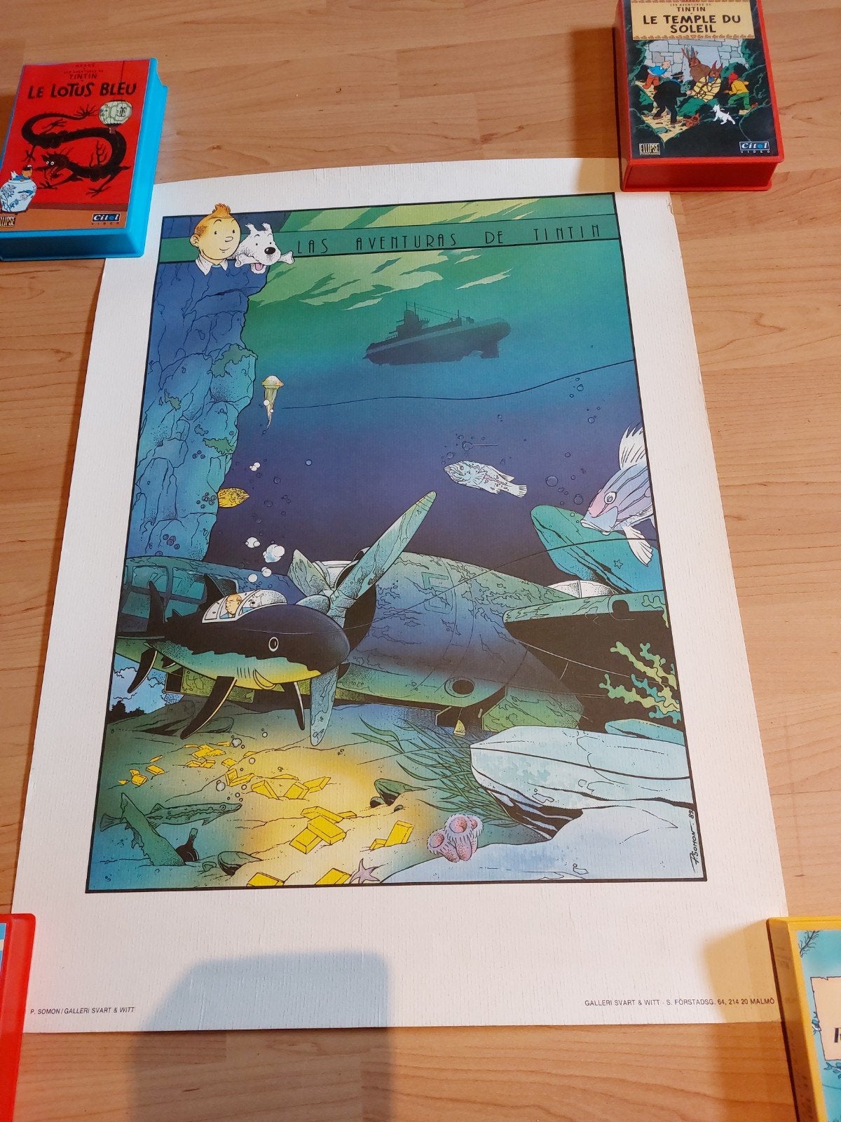 tintin sérigraphies ( certaines numérotées et dédicacée ), Enlèvement