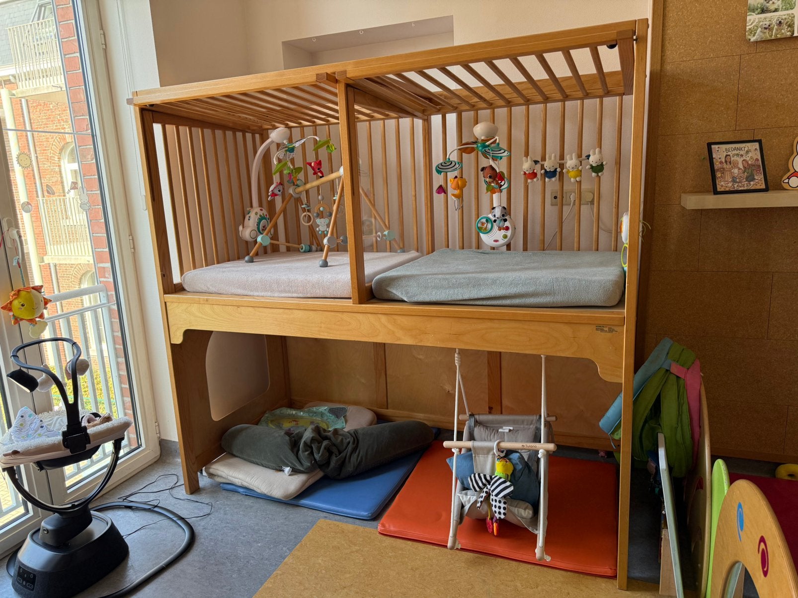 hoge duobox of dubbele kinderopvangbox (2 stuks beschikbaar), Kinderen en Baby's, Ophalen, Gebruikt, Halfhoogslaper