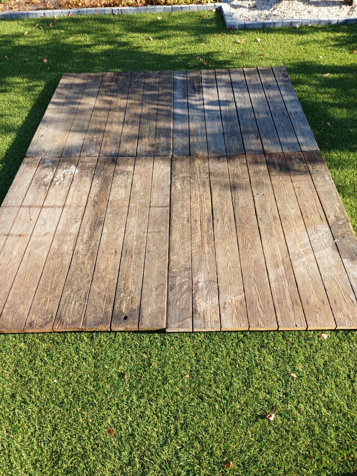 houten vloer 4 stuks 80 op 1m, Tuin en Terras, Ophalen of Verzenden