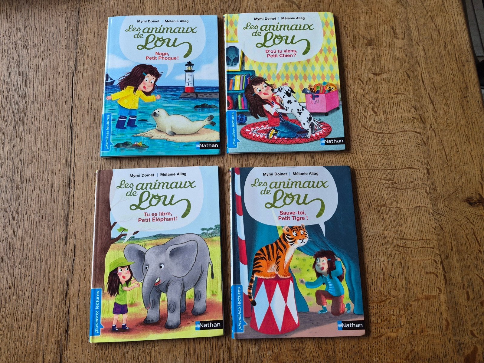 4 livres " Les animaux de Lou", premières lectures, Livres, Enlèvement ou Envoi