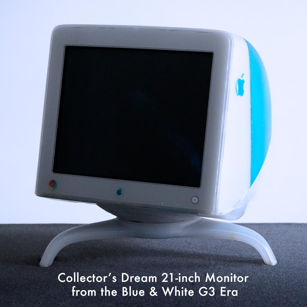 Iconic Apple Studio Display Blue & White 21-inch, Ophalen, Apple
