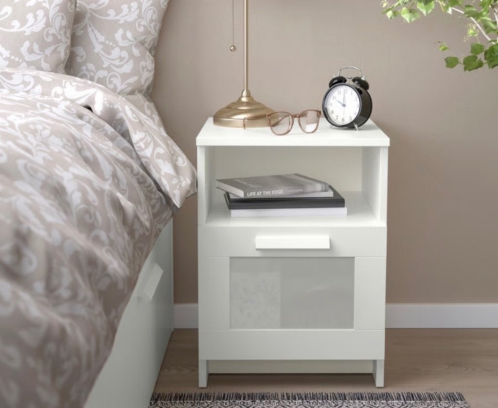 2 tables de chevet blanches, Maison & Meubles, Enlèvement, Comme neuf