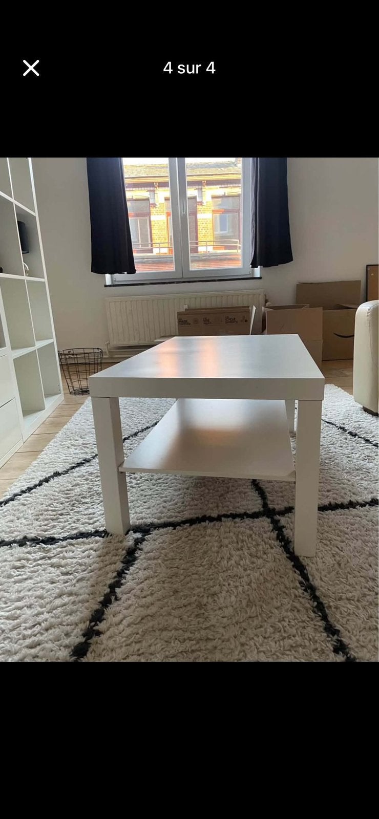 Table basse, Maison & Meubles, Enlèvement, Comme neuf, Rectangulaire, Teck