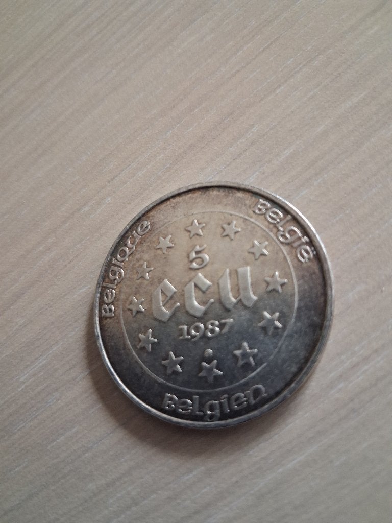 5 ecu zilver 1987, Ophalen, Zilver, Losse munt, Zilver