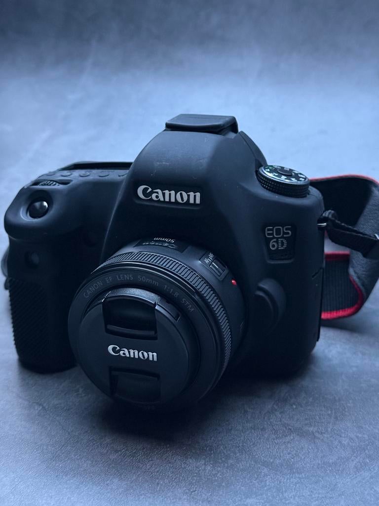 Canon 6D met EF lens 50mm f 1.8, Ophalen, Zo goed als nieuw, Canon