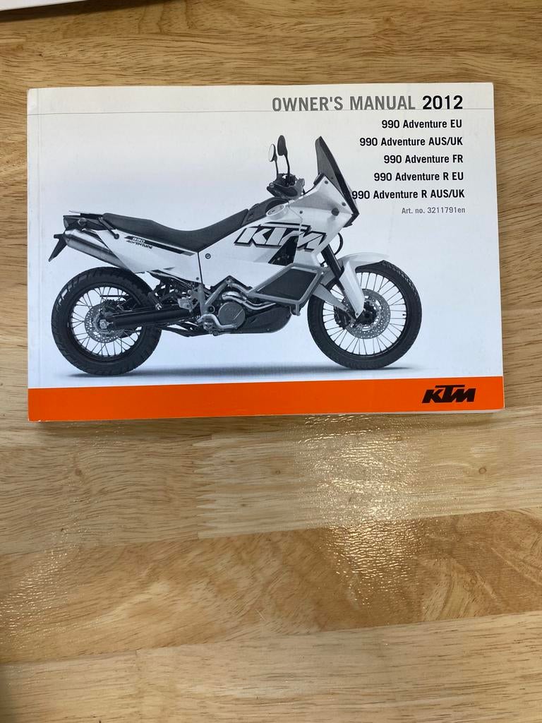 User manual KTM Adventure, Ophalen of Verzenden