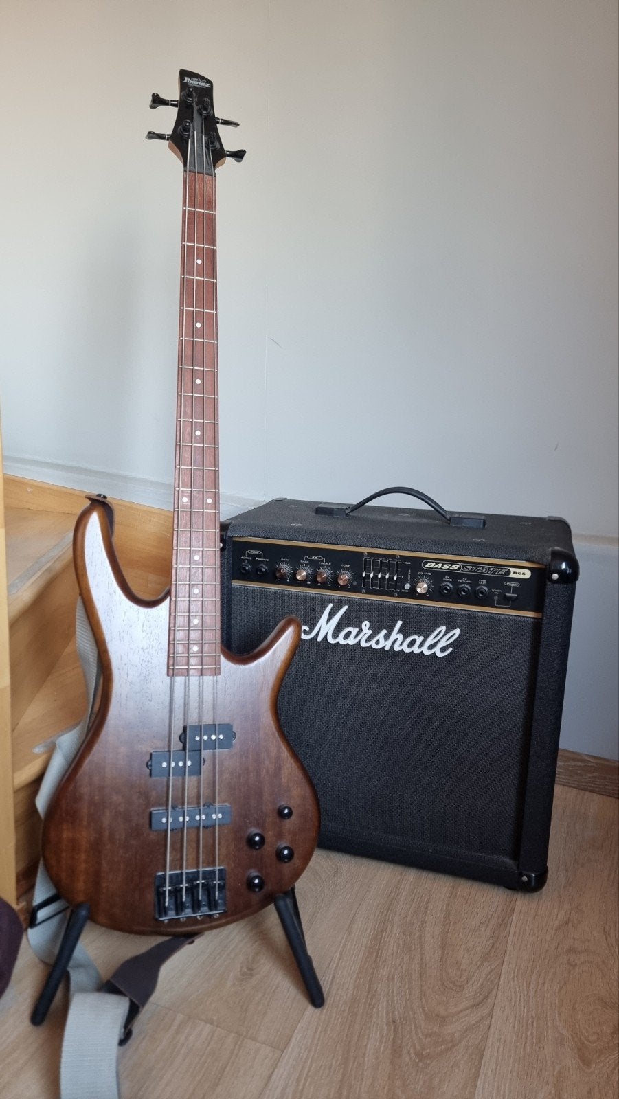 Basgitaar met versterker, Muziek en Instrumenten, Ophalen