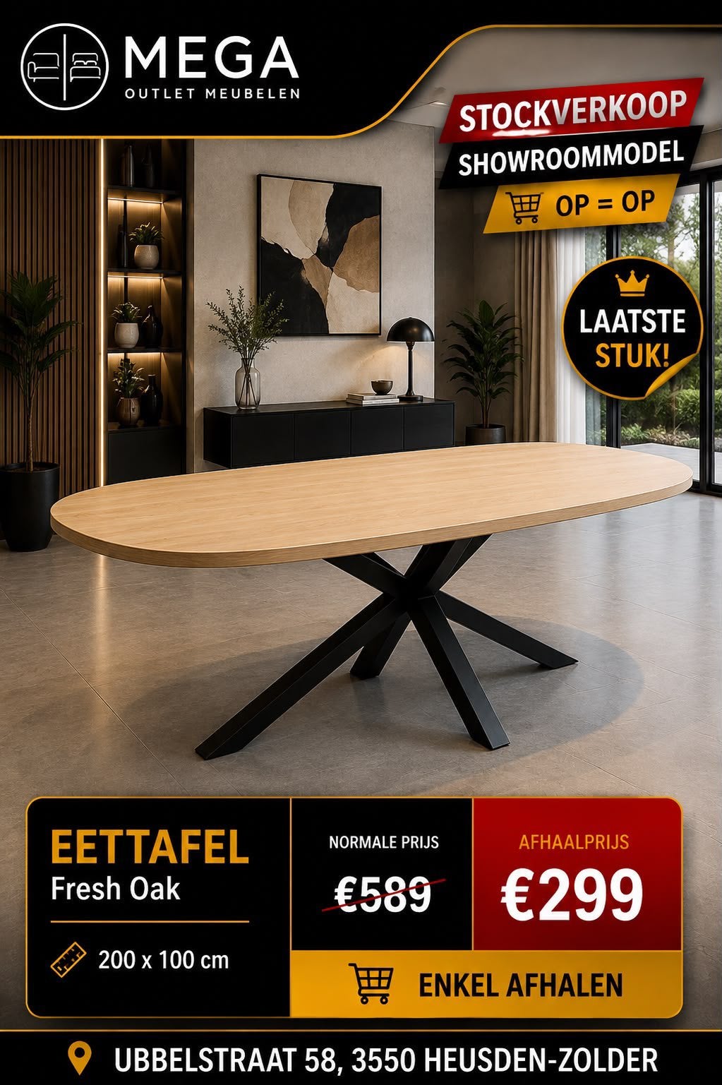 OUTLET VERKOOP - MEGA OUTLET MEUBELEN, Enlèvement, Neuf