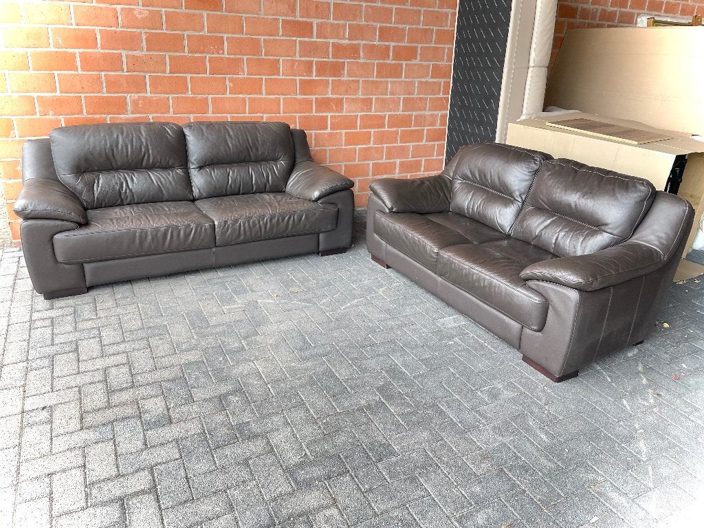 Leder salon H&H / goede staat, Ophalen, Gebruikt, Leer