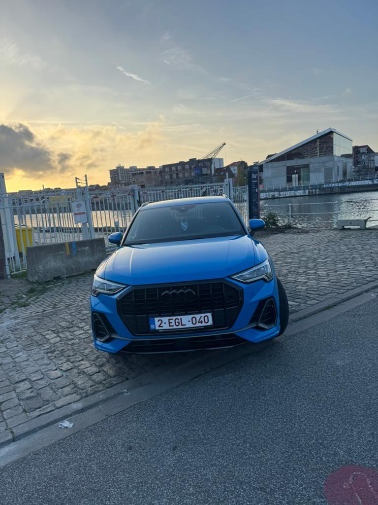 Audi Q3 35 TFSI S LINE, Auto's, Audi, Automaat, Blauw, 5 zetels, SUV of Terreinwagen