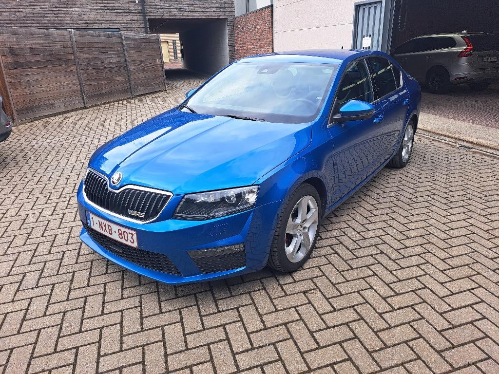 Skoda Octavia VRS, Auto's, Voorwielaandrijving, 4 cilinders, Blauw, Leder