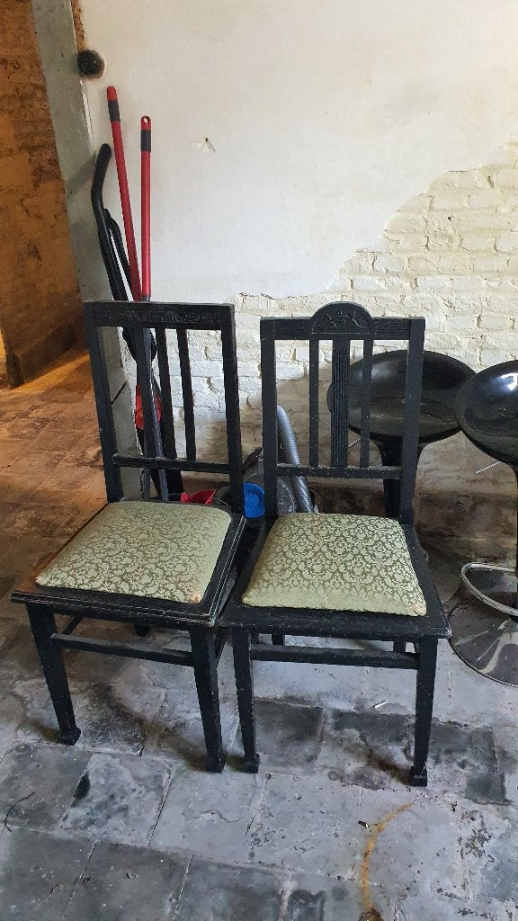 2 stoelen, Huis en Inrichting, Stoelen, Ophalen, Hout, Gebruikt, Twee