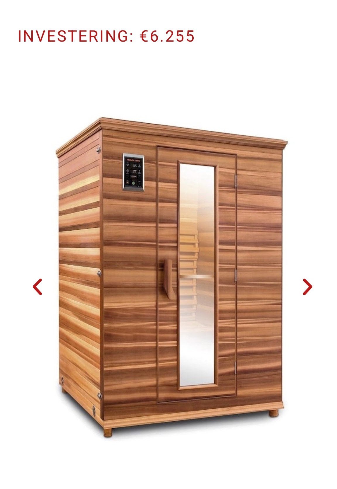 Healthmate infrarood cabine 2/3 personen, Ophalen, Zo goed als nieuw, Infrarood