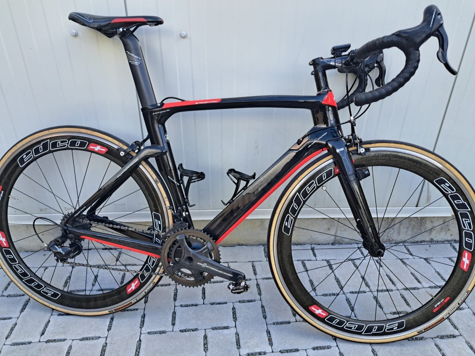 koersfiets willier rood zwart, Fietsen en Brommers, 53 tot 57 cm, Ophalen, Zo goed als nieuw, Overige merken
