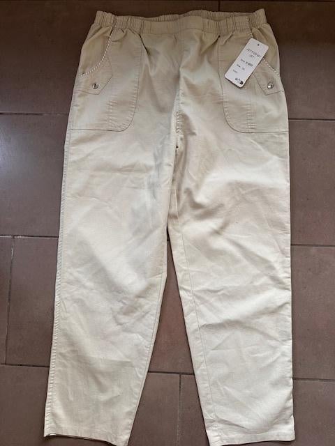 Pantalon avec étiquette Just for Me taille 52 (nr7240), Neuf, Taille 46/48 (XL) ou plus grande, Enlèvement ou Envoi, Beige