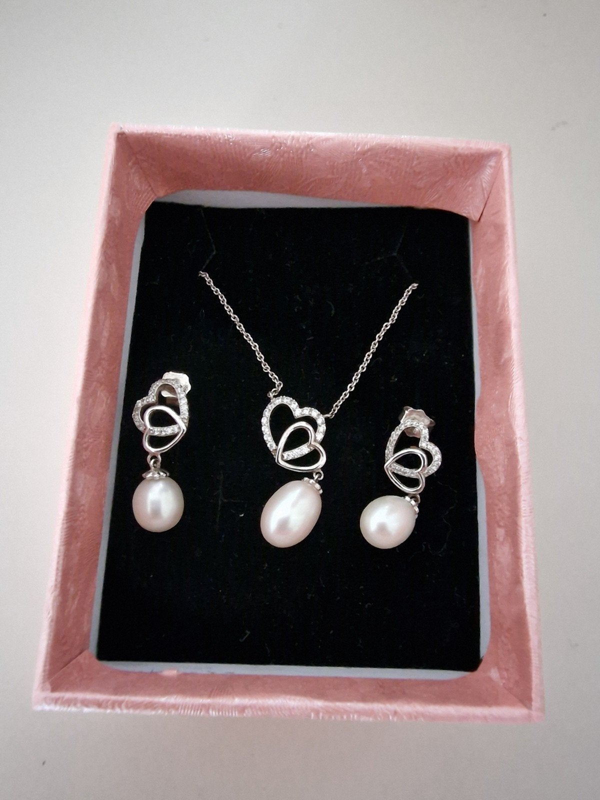 Zilveren setje, Bijoux, Sacs & Beauté, Enlèvement ou Envoi, Comme neuf, Argent, Argent