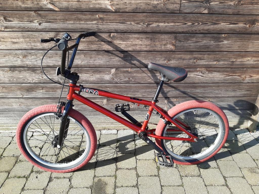 DK BMX aura rood 20 inch, Enlèvement, Utilisé, Acier, 20 à 24 pouces