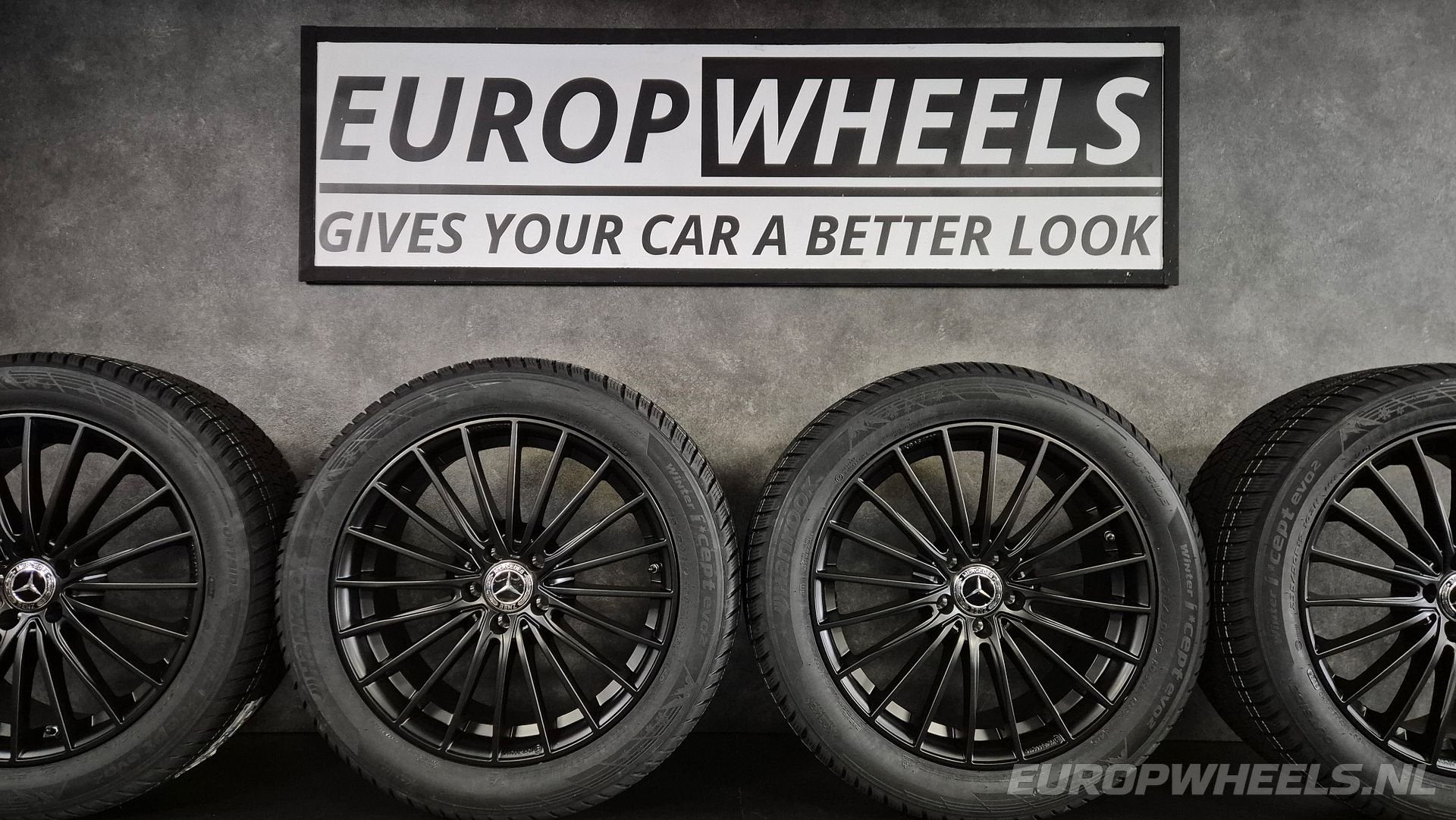 19 inch Mercedes AMG velgen GLA GLB EQA EQB winterbanden, Auto-onderdelen, 19 inch, Gebruikt, -, -