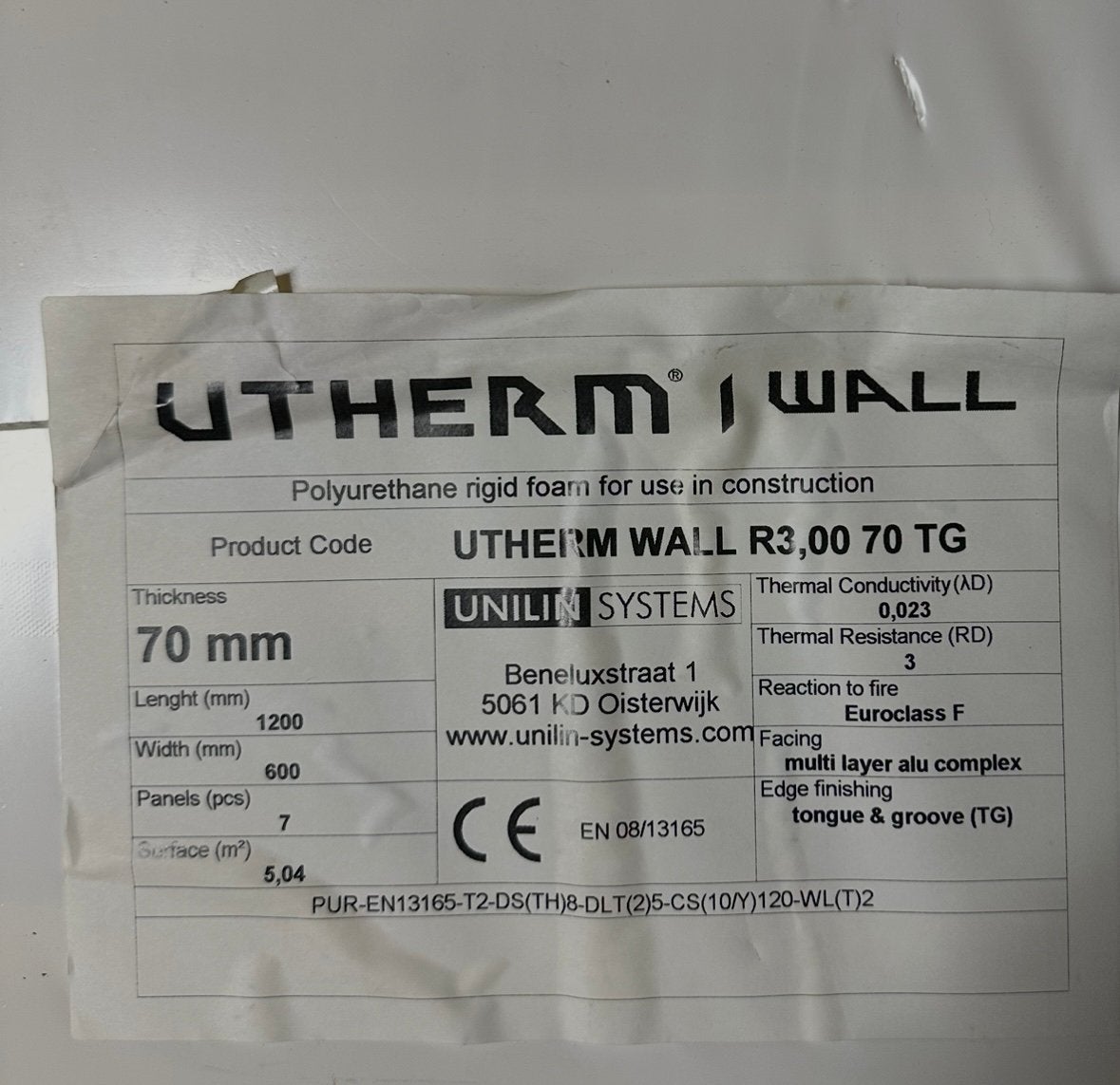 Unilin UTHERM wall tand en groef-2pakken., Doe-het-zelf en Bouw, Ophalen, Nieuw