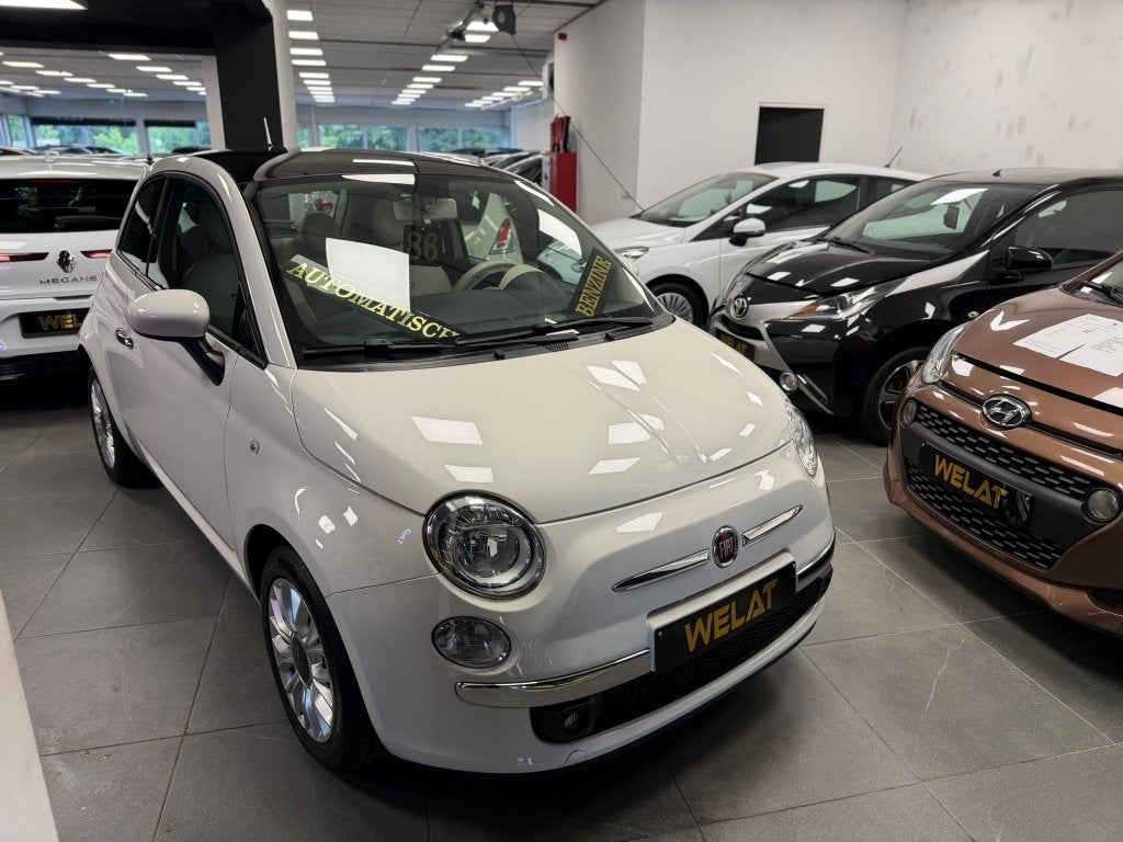 FIAT 500 AUTOMAAT  2015 BENZINE 39.000 KM TOP STAAT, Auto's, Wit, Bedrijf, Grijs, 69 kW