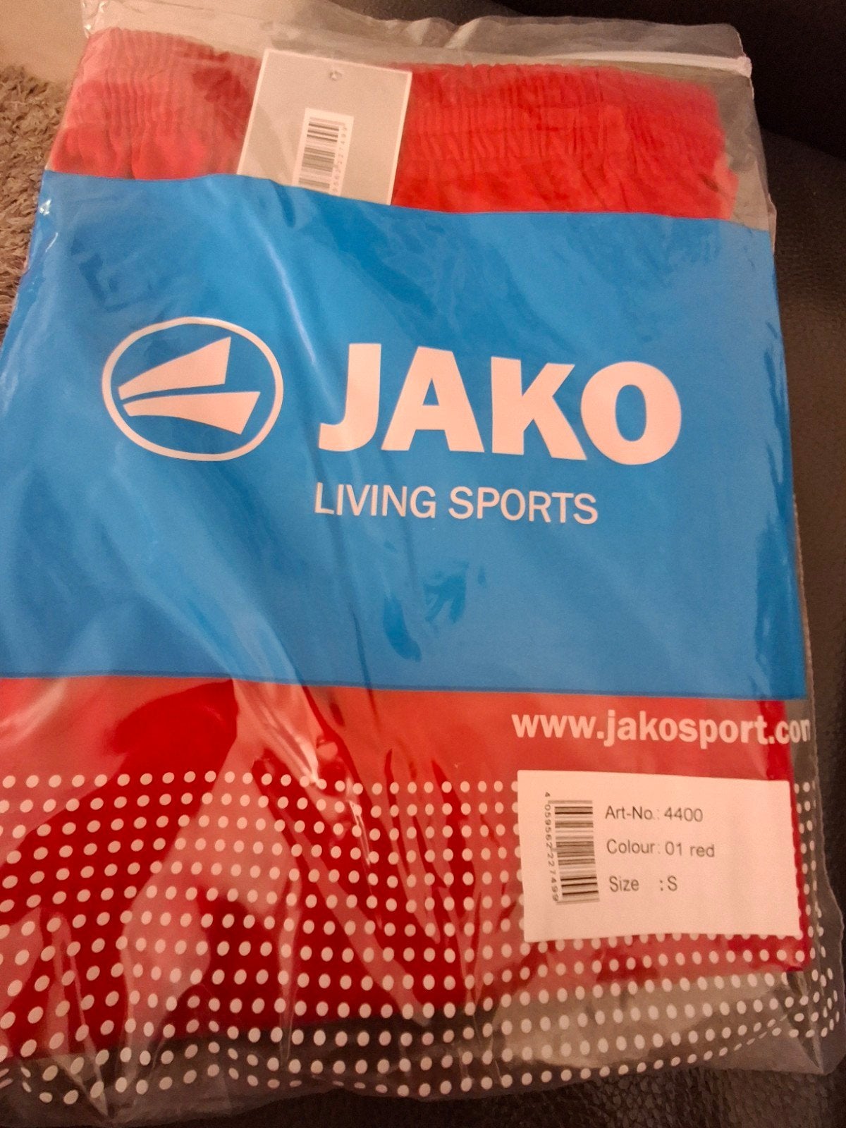 Rood voetbalbroeje Jako mt Small artnr 4400 colour 01 red, Sports & Fitness, Football, Taille S, Enlèvement ou Envoi, Neuf, Pantalon