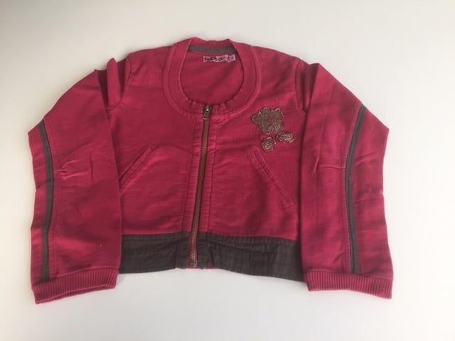 Vestje met rits 146 / 152, Meisje, Trui of Vest, Ophalen of Verzenden, Zo goed als nieuw