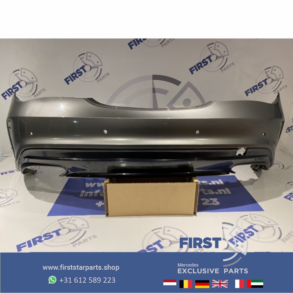W117 C117 CLA FACELIFT AMG ACHTERBUMPER GRIJS origineel Merc, Arrière, Utilisé, -, -